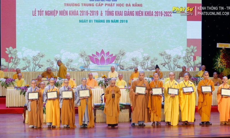 Trường Phật học Đà Nẵng tốt nghiệp niên khóa 2016-2019 và tổng khai giảng niên khóa 2019 – 2022