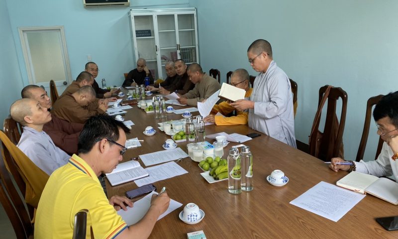 BGH tổ chức họp  triển khai công tác giáo dục và hoạt động Phật sự trong thời gian tới.
