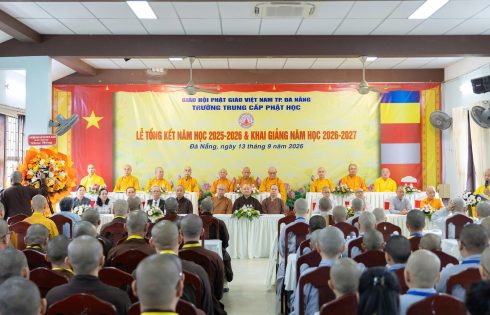 Trường Trung cấp Phật học Đà Nẵng tổng kết năm học 2025–2026 và khai giảng năm học 2026–2027